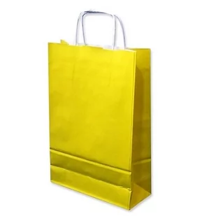 Torebka prezentowa 305x170x425mm,  żółta - Opakowania i torebki na prezenty - miniaturka - grafika 1