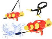Zabawki i gry sportowe - Pistolet na wodę wyrzutnia wodna 2400ml czerwony KX6186 - miniaturka - grafika 1