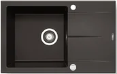 Zlewozmywaki - Pyramis Keros 76x48 1B1D Karbon 070189711 - miniaturka - grafika 1