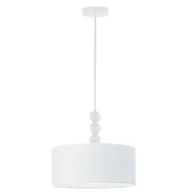 Lampy sufitowe - Biały żyrandol do salonu z kulami SALAMANCA - miniaturka - grafika 1