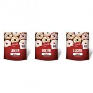 Delecta Lukier dekoracyjny biały zestaw 3 x 80 g - Dodatki do ciast w proszku - miniaturka - grafika 1