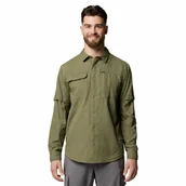 Koszule męskie - Męska koszula Columbia Skien Valley Long Sleeve Shirt stone green - L - miniaturka - grafika 1