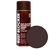 Farby wewnętrzne - Spray 400ml RAL 8017 brązowy 4w1 na rdzę Rust Blocker Deco Color 18700 - miniaturka - grafika 1