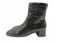 Botki damskie - Gabor 55.700.90, czarne botki damskie na obcasie, rozmiar 39 - miniaturka - grafika 1