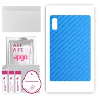 Akcesoria do tabletów i e-booków - Folia naklejka skórka strukturalna na TYŁ do Lenovo Tab B9 - Carbon Niebieski - apgo SKINS - miniaturka - grafika 1