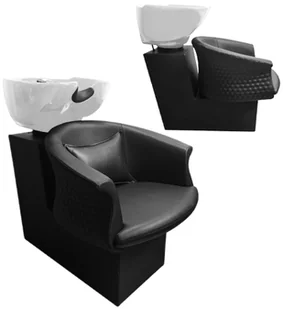 Myjnia myjka fryzjerska barberska do salonu fryzjerskiego barberskiego Rimini ruchoma ceramiczna misa armatura bateria słuchawka - Myjki fryzjerskie - miniaturka - grafika 1