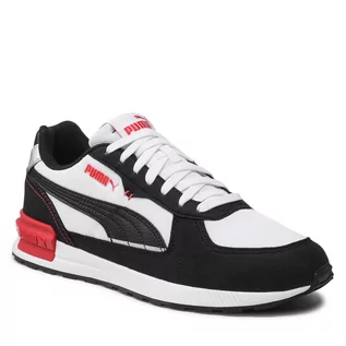 Sneakersy damskie - Puma Sneakersy Graviton 380738 12 White/Black/Red Silver - grafika 1