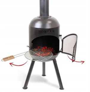 BONFEU KOMINEK OGRODOWY BONSOLO CZARNY - Paleniska ogrodowe - miniaturka - grafika 1