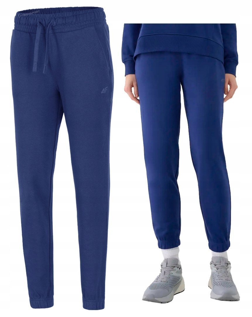 4F DAMSKIE SPODNIE DRESOWE BAWEĹNA JOGGERY / rozm M