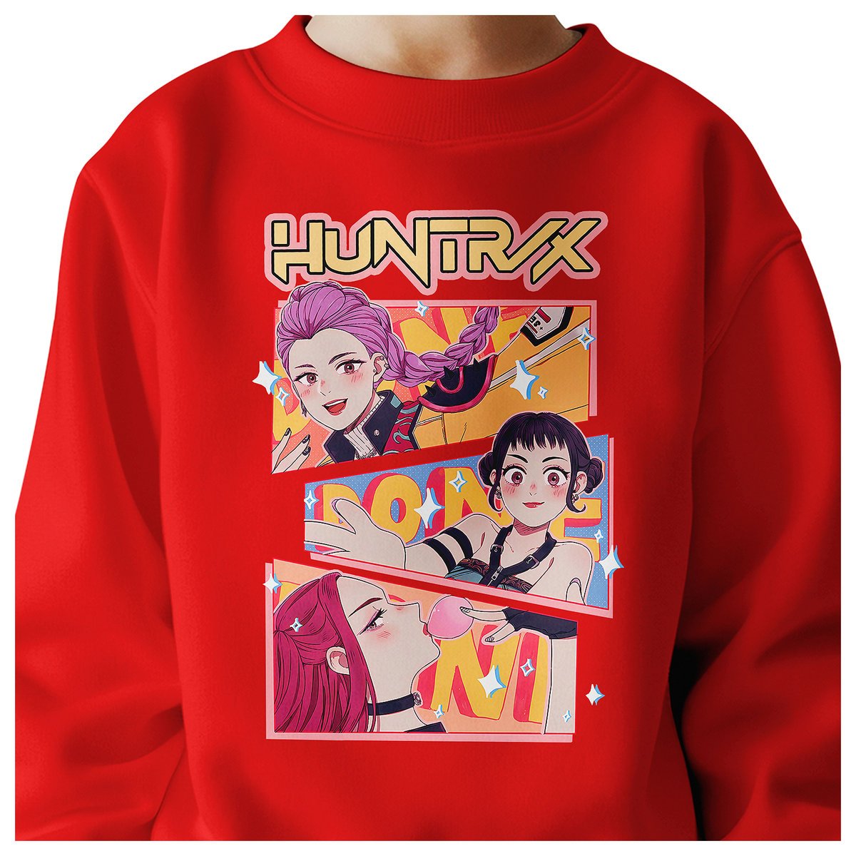 BLUZA DZIECIĘCA KPOP DEMON HUNTERS HUNTRIX 134-140 BAWEŁNIANA JAKOŚĆ