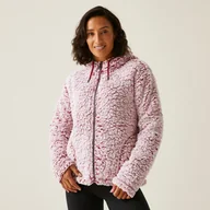 Bluzy damskie - Regatta Damski Polar z Kapturem Zelpha Fluffy Czerwony, Rozmiar: 40 - miniaturka - grafika 1