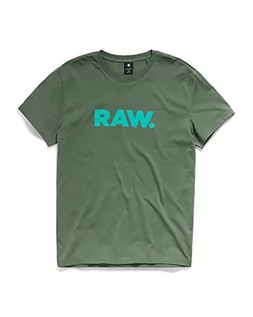 Koszulki męskie - G-STAR RAW Męski t-shirt, zielony (lt Hunter 336-8165), XS - grafika 1