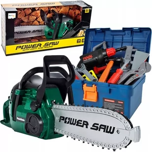 Skrzynka Z Narzędziami Dla Dzieci + Piła Motorowa Y86Z - Mały majsterkowicz - miniaturka - grafika 1