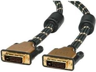 Kabel Roline 2m czarny złoty 11.04.5512