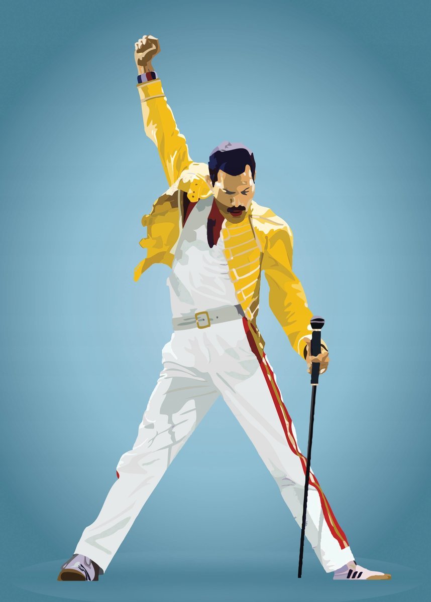 PODKŁADKA POD MYSZ Nadruk 22x18 cm Queen II Freddie Mercury ROCK Prezent
