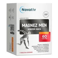 Witaminy i minerały - Novativ Magnez Men, 60tabl. - miniaturka - grafika 1