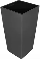 Donice - LAMELA Doniczka plastikowa 35 x 35 cm antracytowa FINEZJA - miniaturka - grafika 1