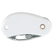 Nożyki biurowe - Nóż bezpieczny skladany PHC PSC2 biały 1szt. /BH-PSC2-100/ - miniaturka - grafika 1