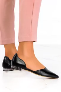 Czarne baleriny Casu polska skóra 2291/CP-1-37 - Baleriny - miniaturka - grafika 1