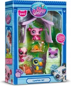 Figurki dla dzieci - Zabawka Littlest Pet Shop Camping – Zwierzątka z namiotem i ogniskiem - miniaturka - grafika 1