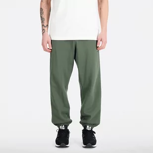 Spodnie męskie New Balance MP31503DON  zielone - Spodnie męskie - miniaturka - grafika 1