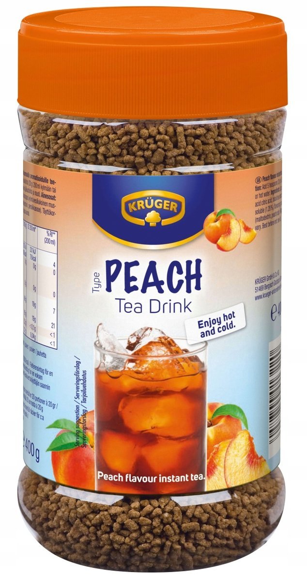 Kruger napój herbaciany o smaku brzoskwiniowym 400g