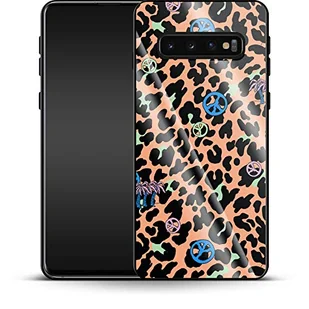 Luksusowe etui na telefon komórkowy Leopard Peace Palms Samsung Galaxy S10 Plus - Etui i futerały do telefonów - miniaturka - grafika 1