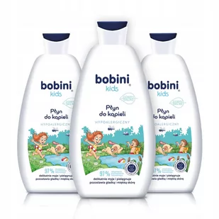 Bobini Kids Płyn do Kąpieli dla Dzieci 3x500ml - Kosmetyki kąpielowe dla dzieci - miniaturka - grafika 1