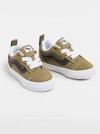 Buty dla dziewczynek - Vans Skórzane sneakersy w kolorze khaki - miniaturka - grafika 1