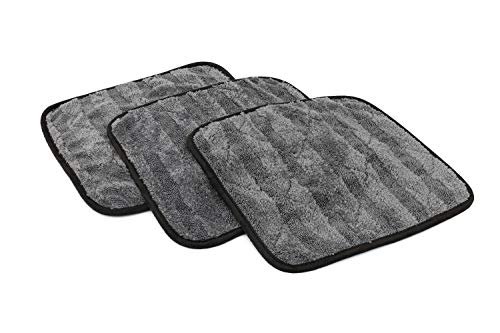 The Rag Company Ręcznik do suszenia rękawiczek (3-pak) 70/30 mieszanka koreańskiej mikrofibry, zaprojektowany do szybszego, dokładniejszego i delikatniejszego suszenia pojazdów niż inne, 900 g/m², 30