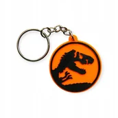 Dekoracje domu - Breloczek Dinozaur Jurasic Park Pomarańczowy - miniaturka - grafika 1