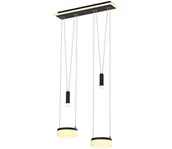 Lampy ścienne - Wofi 6054-502 - LED Żyrandol ściemnialny na lince JESSE LED/21W/230V czarne - miniaturka - grafika 1