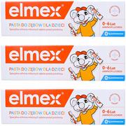 Pasty do zębów - Elmex Kids, Pasta Do Zębów Dla Dzieci 0-6 Lat, 3x50ml - miniaturka - grafika 1