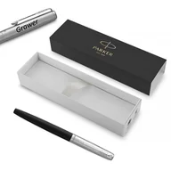 Zestawy piśmiennicze - Pióro wieczne Jotter Originals Black M z grawerem - miniaturka - grafika 1