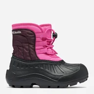 Buty dla dziewczynek - Śniegowce dziecięce dla dziewczynki wodoodporne Columbia Youth Powderbug Snowlite Lace 2103521695 34 (3US) Różowy/Czarny (195981560763) - miniaturka - grafika 1