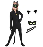 Stroje karnawałowe - Strój Przebranie Czarny Kot 140/146 Cm Xl - miniaturka - grafika 1