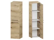 Szafki łazienkowe - Słupek Łazienkowy ATHD 35 cm 2D Prawy - Dąb Evoke Coast Mat - Uchwyty Stal Szczotkowana - miniaturka - grafika 1