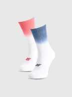 Skarpetki męskie - 4F Skarpety casual za kostkę (2-pack) uniseks - multikolor 35-38 - miniaturka - grafika 1