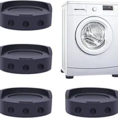 Zawiasy, okucia i inne akcesoria - 4 podkładki amortyzujące do pralki, podstawy lodówki, maty antypoślizgowe i podstawki pod meble. - miniaturka - grafika 1