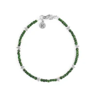 Bransoletki - Bransoletka z gwiazdkami - zielony Szmaragd Nilu - miniaturka - grafika 1