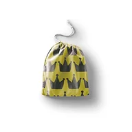 Torby podróżne - Bonamaison Torba na produkty bawełniane z nadrukiem ze sznurkiem, torba na zakupy wielokrotnego użytku, biodegradowalne torby ekologiczne, torba podróżna, saszetka, torba na zakupy, przyjazna dla - miniaturka - grafika 1