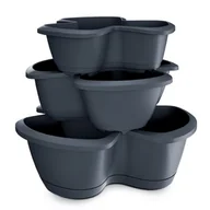Donice - Prosperplast RESPANA TRIO Doniczka Kaskada 47 cm, antracyt DRET123S 5905197978994 - miniaturka - grafika 1