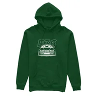 Odzież do sportów motorowych - Bluza z kapturem przód BMW E36 zielona-3XL - miniaturka - grafika 1