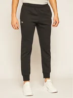 Spodnie sportowe męskie - Lacoste Spodnie dresowe XH9507 Czarny Regular Fit - miniaturka - grafika 1