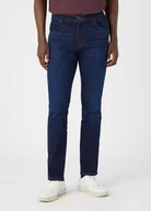 Spodnie męskie - Wrangler Texas Slim Męskie Spodnie Jeansowe Jeansy Convoy W12Scs24O-W38 L32 - miniaturka - grafika 1