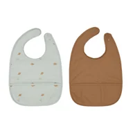 Śliniaki i fartuszki - ŚLINIAK MATERIAŁOWY Z KIESZONKĄ 2 SZT. OYOY MINI - miniaturka - grafika 1