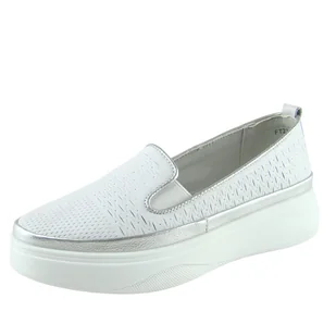 Mokasyny damskie półbuty VINCEZA ażurowe skóra - Mokasyny damskie Mokasyny damskie półbuty VINCEZA ażurowe skóra - Mokasyny damskie - miniaturka - grafika 1