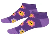 Skarpetki dla dzieci - Soxo Skarpetki dziecięce, 2 lub 3 pary (Kwiaty, 23-26) - miniaturka - grafika 1