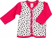 Kaftaniki dla niemowląt - KAFTANIK koszulka ROZPINANY Serduszka 74 KLEKLE - miniaturka - grafika 1