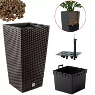 Donice - Doniczka DRTS300 + wkład, nawadniacz, keramzyt 2l Zestaw - miniaturka - grafika 1